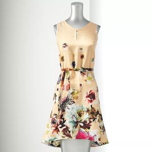 Simply Vera Vera Wang Floral Hi-Low Dress